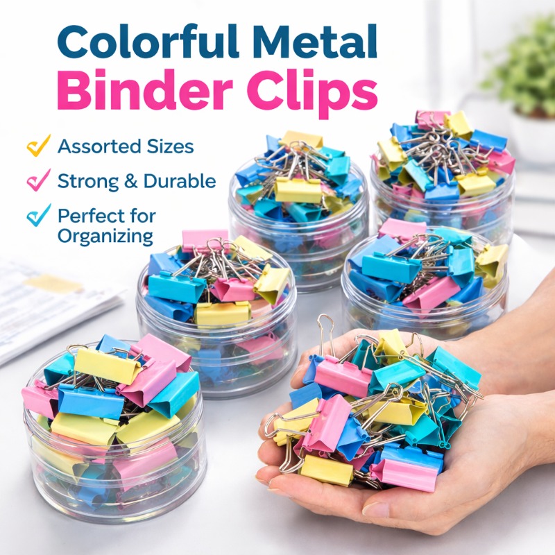 40PCS/Set Long Colorful Metal  - đánh giá và giá Is Stationery Office Supply