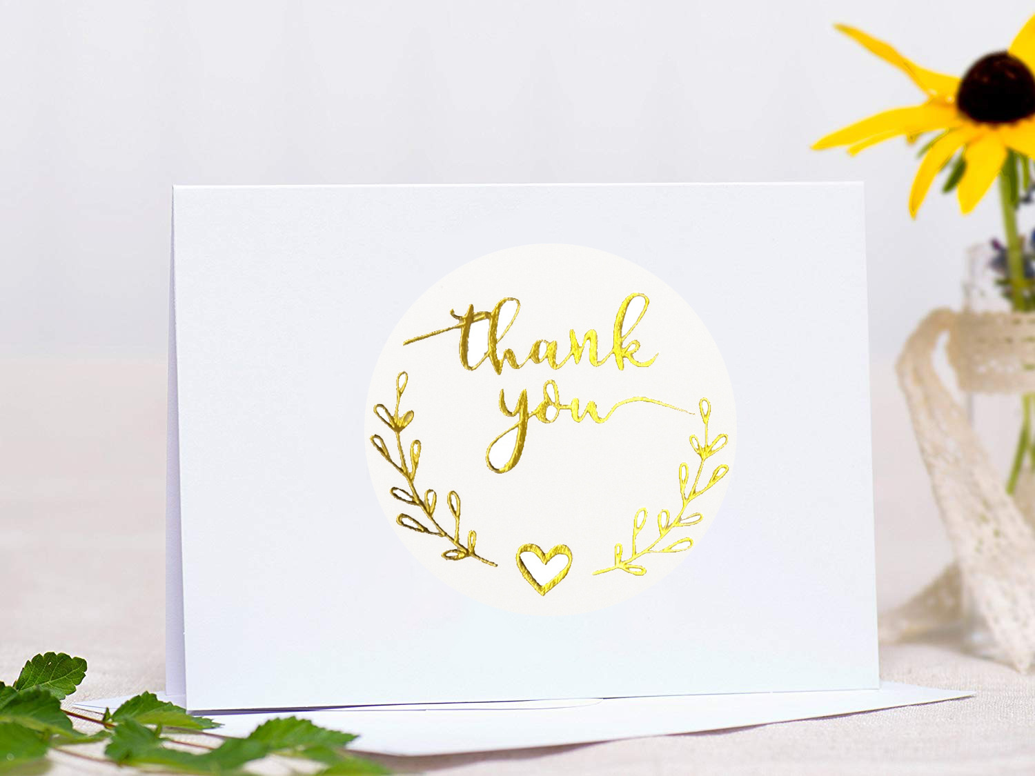 100-500 Chiếc Vàng Cảm Ơn Bạn  - đánh giá và giá Stationery Supply Business