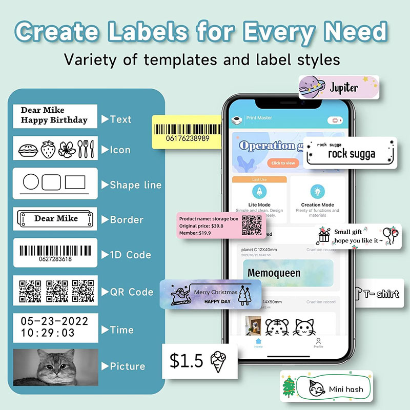 P15 Label Printer Sticker 12*4 - đánh giá và giá Label Printer Tape