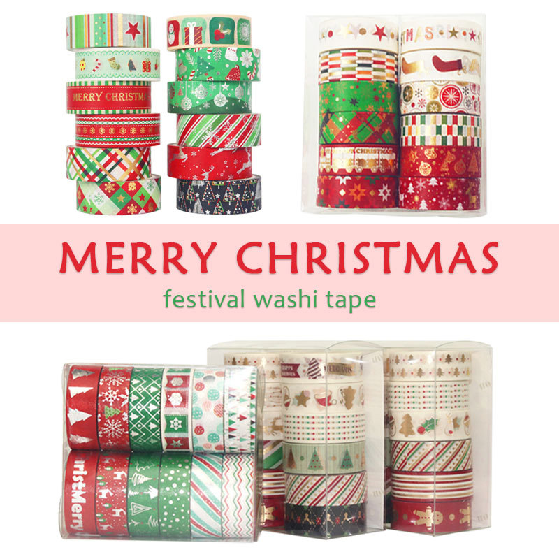 60 Mét Giáng Sinh Washi Băng B - đánh giá và giá Washi Tape Set