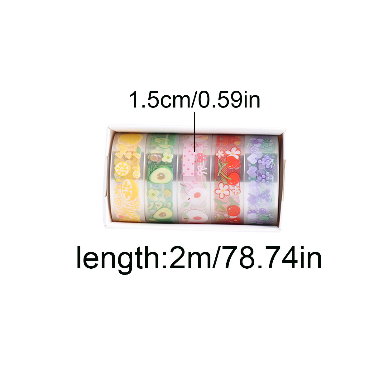 5 Rolls Clear PET Washi Tape S - đánh giá và giá Washi Tape Set
