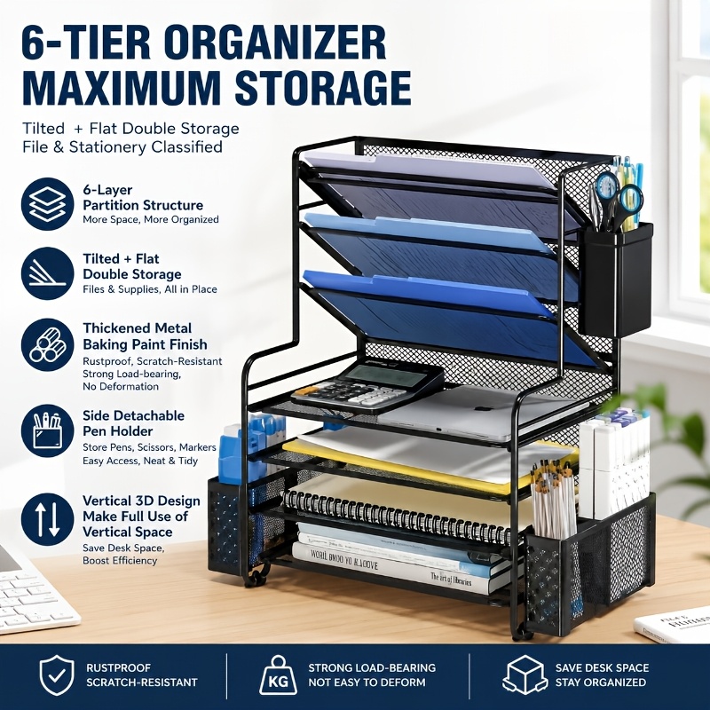 Desk Organizer Storage Contain - đánh giá và giá File Folder Hanging
