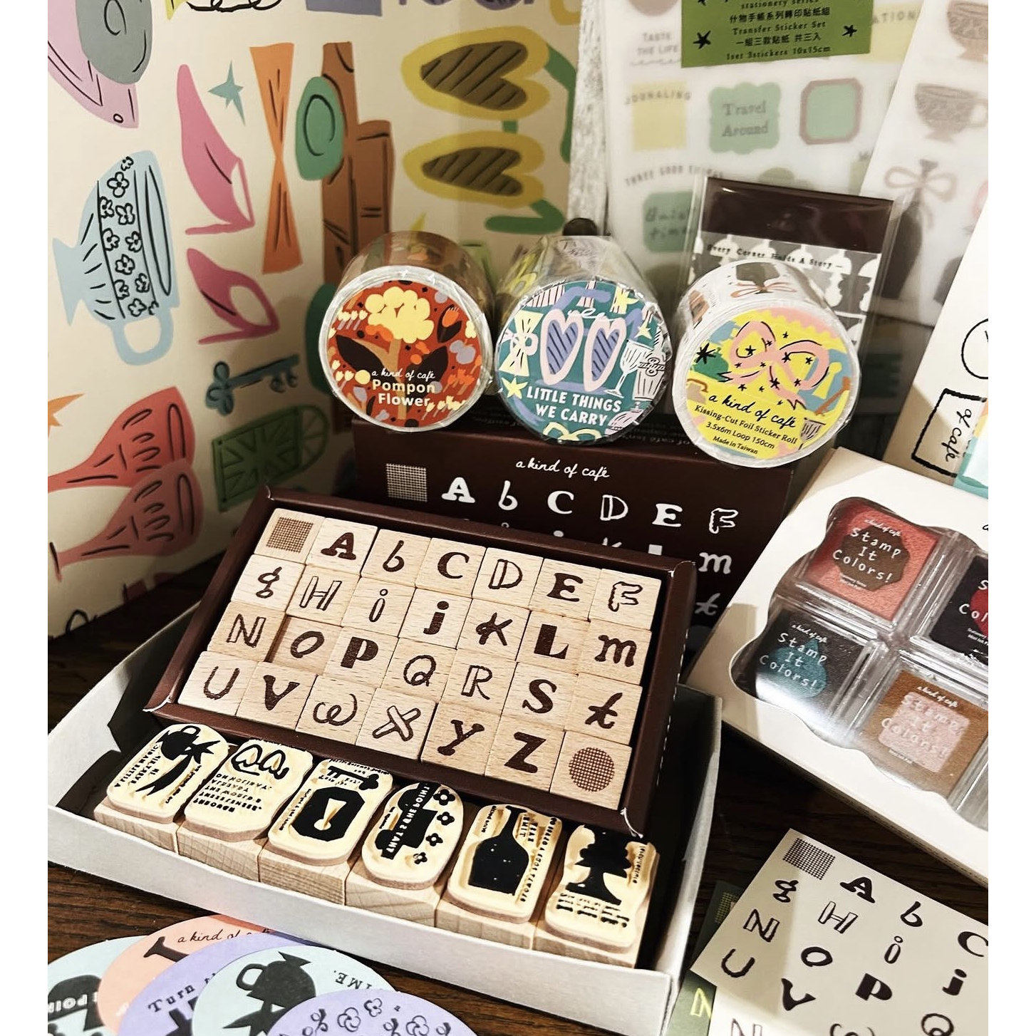 A Kind Of Cafe Studio Vintage  - đánh giá và giá Washi Tape Set