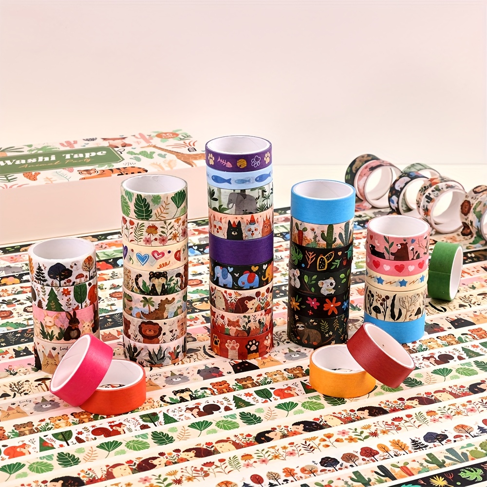 36 Rolls Vintage Animal Party  - đánh giá và giá Washi Tape Set
