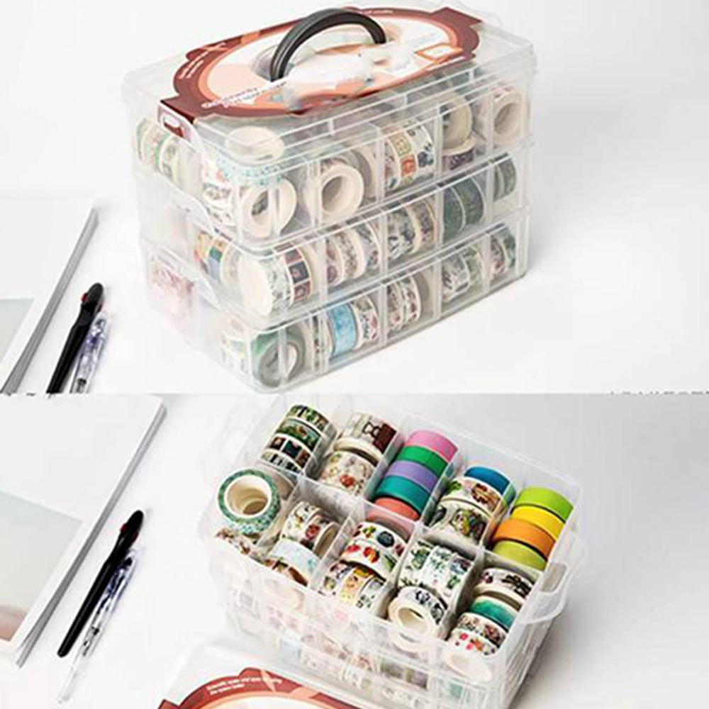 Clear 3 Layers 30 Grids Washi  - đánh giá và giá Washi Tape Set