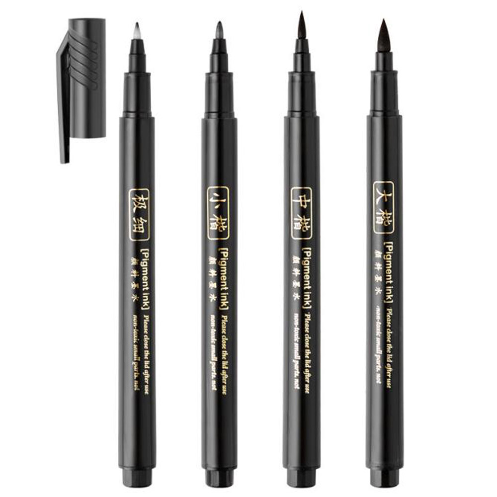 4pc Brush Pen Calligraphy Pen  - đánh giá và giá Stationery Warehouse