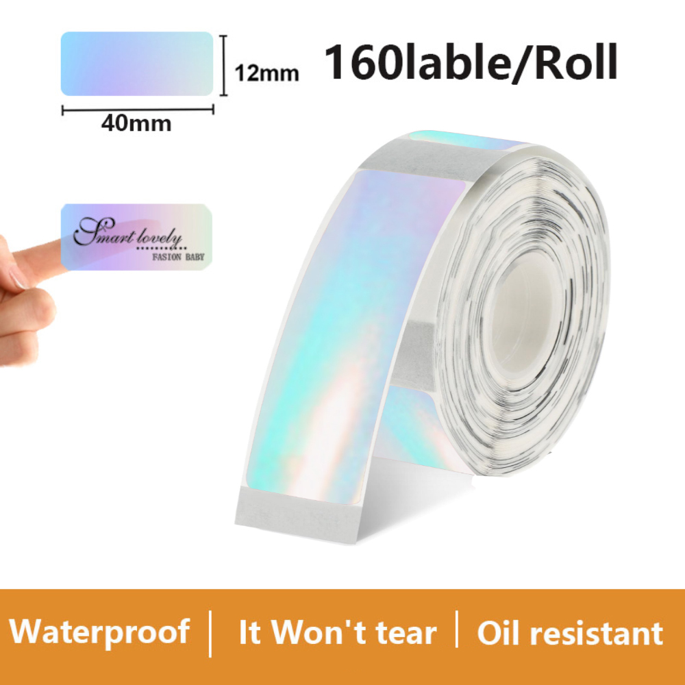 Transparent Label Sticker 12*4 - đánh giá và giá Label Printer Tape