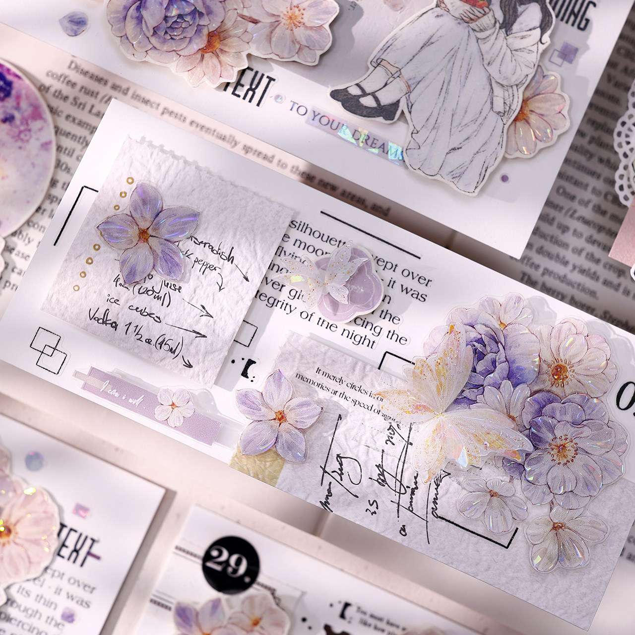 XiaoBaiJia Studio Vintage Pale - đánh giá và giá Washi Tape Set