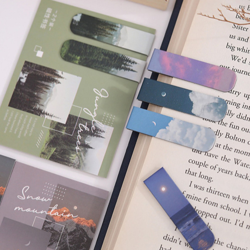 2Pcs/Set Fantasy Clouds Bookma - đánh giá và giá Paperclip Magnetic Set