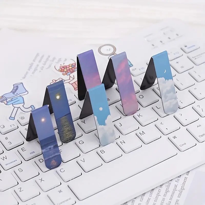 2Pcs/Set Fantasy Clouds Bookma - đánh giá và giá Paperclip Magnetic Set