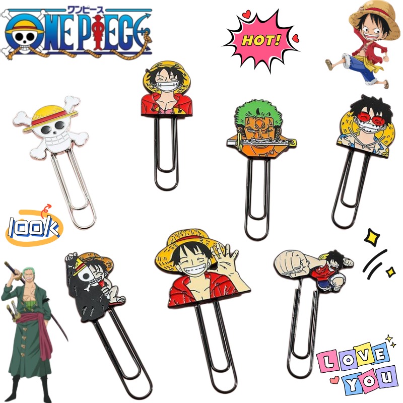 New One Piece Luffy Roronoa Zo - đánh giá và giá Paperclip Magnetic Set
