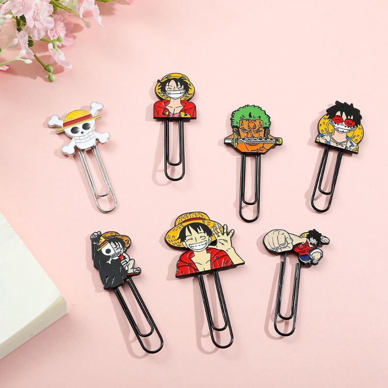 New One Piece Luffy Roronoa Zo - đánh giá và giá Paperclip Magnetic Set